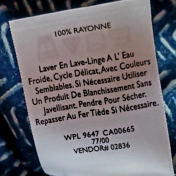 EDDIE BAUER Sunrise Sleeveless Popover Batik Blouse NWT - Picture 14 of 15